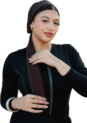 تربون برباط مقاوم للماء مع رباط - حجاب نسائي سهل الارتداء - أفضل خيار للصيف من أجل أسلوب بلا مجهود