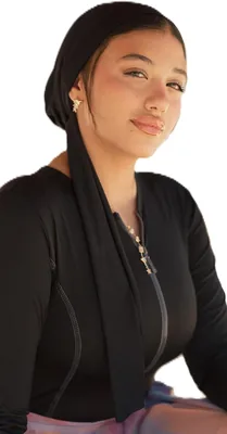 تركبان بمقاومة الماء مع رباط - شال حجاب نسائي سهل الارتداء - أفضل خيار للصيف من أجل الأناقة بدون عناء