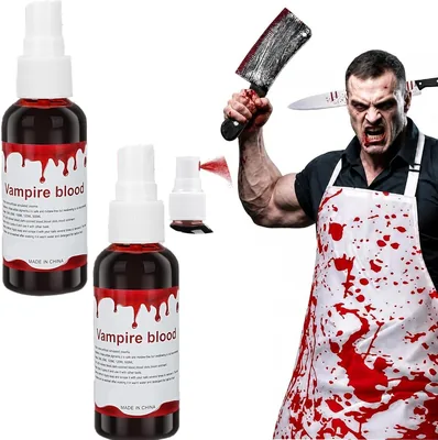 Halloween Fake Blood 2PC - Realistic SFX Makeup