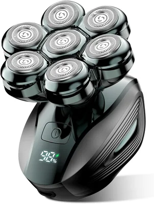 7D Floating Head Electric Razor - Grass Green 70% Off