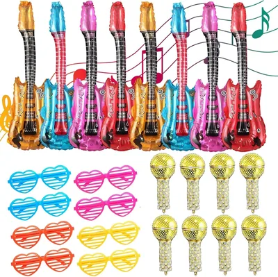 Accesorios para Fiesta, 24 Piezas De Instrumentos Inflables para Batucada