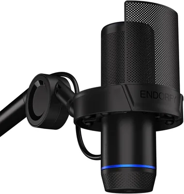 ENDORFY Solum 2 Boom Arm Mikrofon USB C 24 bit/96 kHz | Ramię Mikrofonowe 88 cm, Kardioidalny, Metalowy Kosz Antywstrząsowy