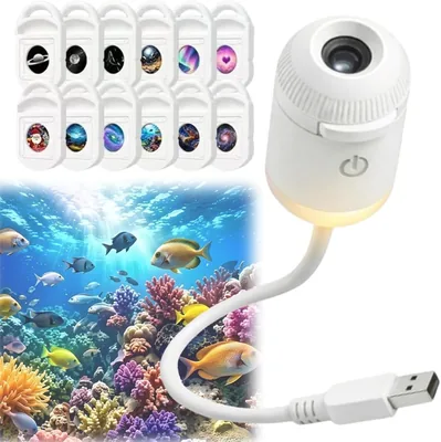 HD Smart Dynamic 5D Hologramm-Nachtlicht Projektion, Sternprojektor mit Einstellung, Galaxienprojektion 360° - Best Deal