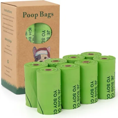 Dog Poo Bags 8 Rolls Leak Proof Extra Thick Waste Bags for Dogs Best Deal