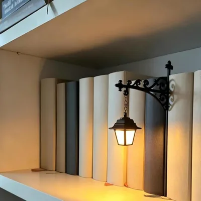 UATARU Lesebuchregal-Beleuchtung für Buchwürmer, antike LED-Bücherecke-Lampe Dekor (Laterne) - 74% Rabatt