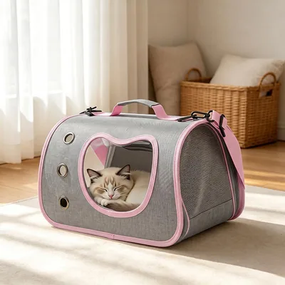 Portador para Gatos Plegable y Transpirable para Viajes