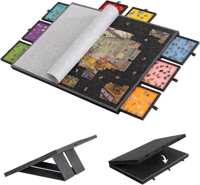 2000 Piece Jigsaw Puzzle Board with Drawers