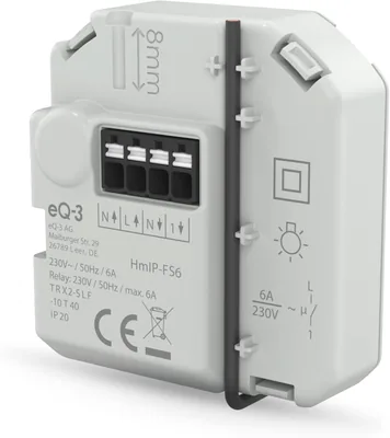 Homematic IP Schaltaktor (6A) - Einbau | Smart Home, steuert Geräte und Beleuchtung per App, Alexa & Google Home