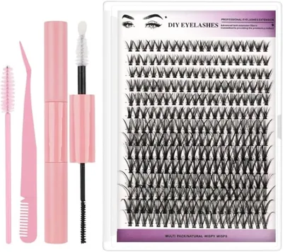 Lash Extension Kit DIY 8-16mm Salon-Worthy Lashes 280 Piece
