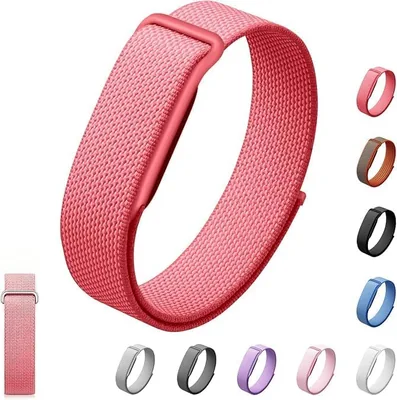 حزام رياضي بديل لجهاز Fitbit Air، نسيج نايلون قابل للتنفس مع مشبك كلاسيكي، مقاوم للعرق والماء - أفضل صفقة