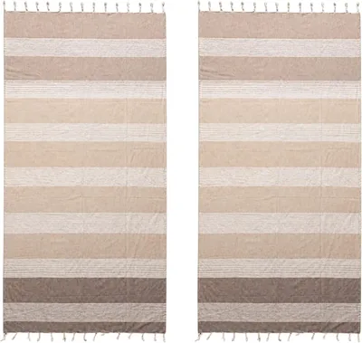 TOUCHE BOULONDE XXL - Ensemble serviette de plage 2 personnes, géante, légère et rapide séchante, anti-sable