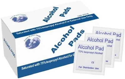 Sterilizing Alcohol Swabs - Large: 6x6 cm (200 pcs)