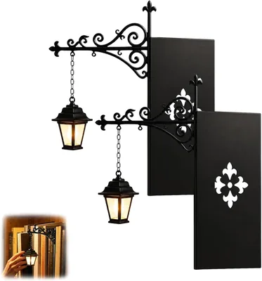 2er-Set Vintage Bibliothekslampe mit Buchrückenleuchte, Klein und Dekorativ