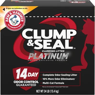 ARM & HAMMER Clump & Seal Platinum Cat Litter 34 lbs Best Deal