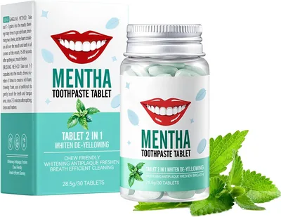 SADOE Mint Toothpaste Tablets 30 Tablets - Whitening Oral Care