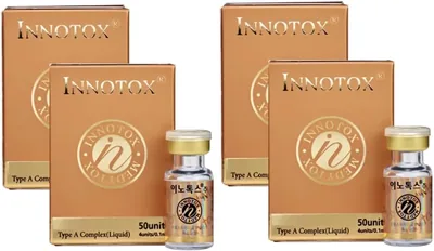 Suero Facial Innotox 50u Hecho a Mano (4 Piezas)