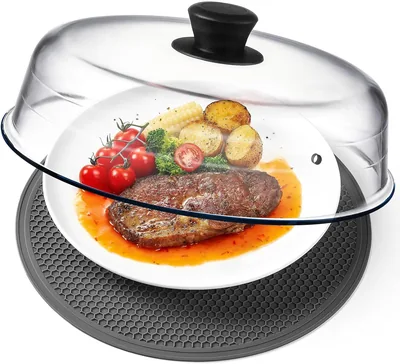 2-in-1 Borosilicate Glass Microwave Splatter Guard Best Deal