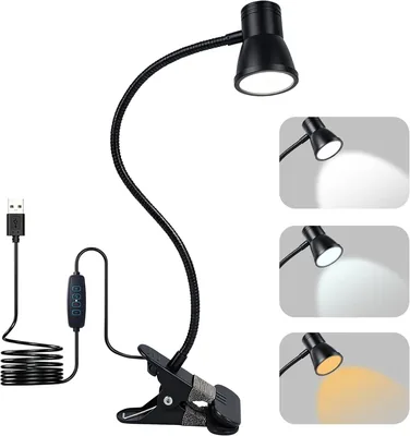 DIUDIUGUN Clip On Light USB Gooseneck Lamp Best Deal