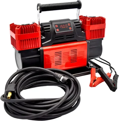 CRONY WM102-15FH 12V DC LED Air Compressor, Portable Tire Inflator with Digital Pressure Gauge & Auto Stop