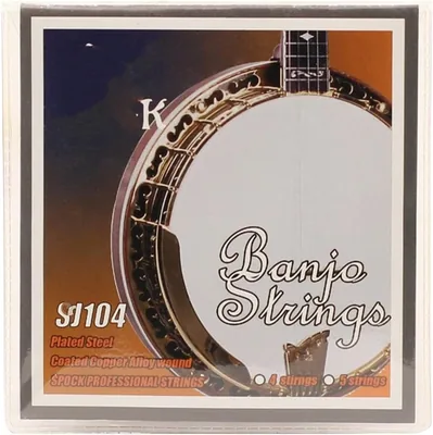 Jeu de 4 cordes pour banjo, noyau en acier inoxydable avec revêtement en alliage de cuivre, ton doux et riche, réponse rapide