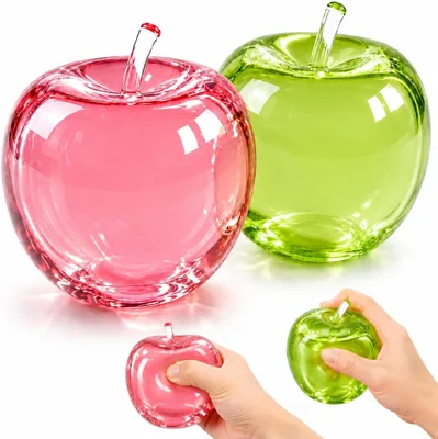 Apple Squishies Pink & Green Squeeze Set (2 Pack)
