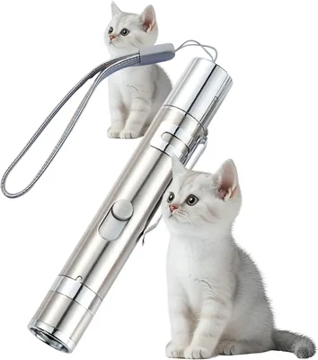 Jouet interactif Easeria pour chat, lumière clignotante pour l'exercice physique et le chasseur instinct, 7 fonctions en 1, chargeur USB