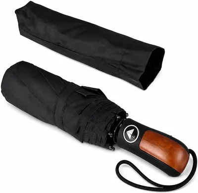Guarda-Chuva Automático Grande Reforçado Resistente ao Vento | Compacto para Bolsa e Mochila | Abertura Automática 1 Clique | Melhor Preço