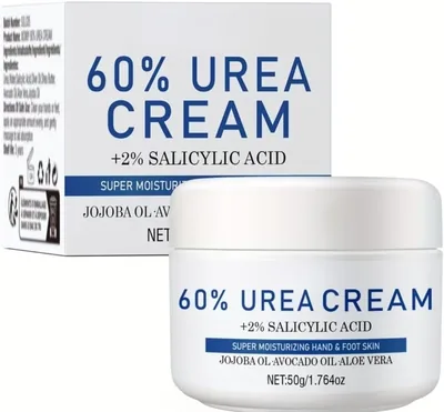 60% Urea Cream with Salicylic Acid - 50g | Jojoba & Avocado Oil, Aloe Vera Formula - Best Deal