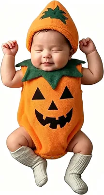 Coyciu Newborn Baby Pumpkin Costume 3M-6M