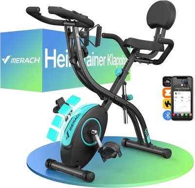 MERACH Foldable Exercise Bike - 4 in 1 Design