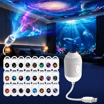 HD Smart Dynamic 5D Hologramm-Nachtlicht Projektor, Galaxie Projektor | Best Deal