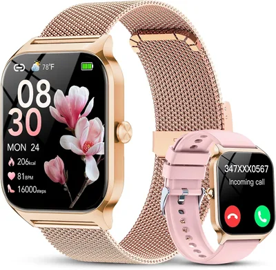 Reloj Inteligente Mujer Bluetooth con Asistente IA y Notificaciones WhatsApp