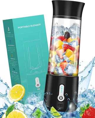Blender Mini USB Rechargeable 500 ml | Mixeur 6 lames en acier inoxydable 304 pour voyage, sport et maison - Meilleur Prix