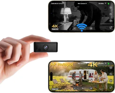 4K Mini Spy Camera - Night Vision, Offline Mode