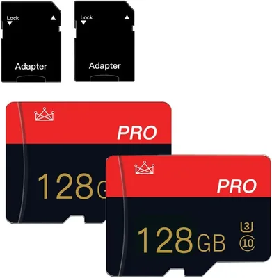 128GB Micro-SD Karte Klasse 10 mit Adapter für Smartphones, Kameras und Tablets