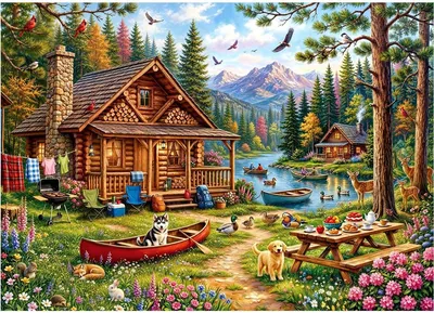 Cabin Getaway Puzzle 1000 Pieces