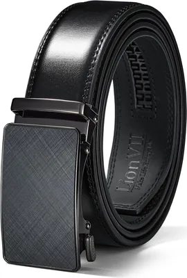 LionVII Men's Leather Belt - 35mm Ratchet Buckle Best Deal
