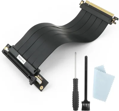PCIe 4.0 x16 GPU Riser Cable RTX 4090 Support