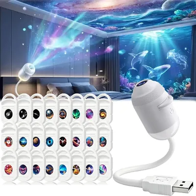 OWSEN 2026 HD Smart Dynamic 5D Hologramm-Nachtlicht Projektion, 360° Einstellbares HD Galaxien-Projektor - Best Deal