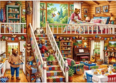 Bear Family Puzzle 1000 Pieces