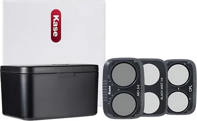 Kase Filter Set kompatibel med DJI Osmo Pocket 4P, Vlog ND Polariseringsfilter (CPL+Black Mist 1/4+VND+Case) | Inkluder CPL