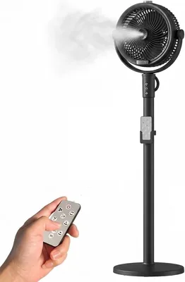 Ventilateur extérieur générique avec télécommande - Ventilateur sur pied oscillant 4 vitesses