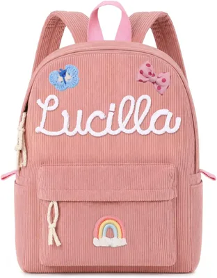 Personalized Toddler Backpack for Girls Boys - Custom Kids Name School Bag Cute Preschool Backpack Best Deal