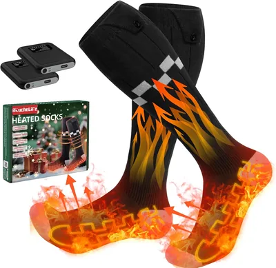 iKuchelife Heated Socks - 6000mAh Rechargeable