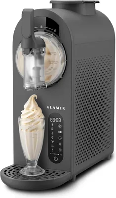 KLAMER Eiscreme-Maschine, Eismaker & Slush-Maschine mit 7 Programmen | Softice, Slushie, Frappe und mehr, 1