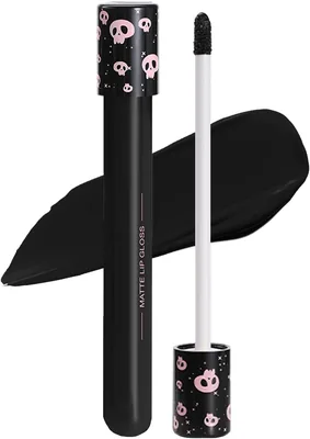 Black Matte Lip Gloss - Halloween Liquid Lipstick Deal
