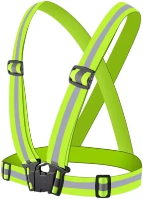 High Visibility Reflective Safety Harness - Fluorescent Yellow