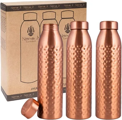 NORMAN JR Copper Water Bottle Set 5% Off