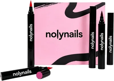 Nolynails Nagellackstift, 5 Nagellackstifte ohne UV-Licht, Perfekte Maniküre - Einfach und Schnell