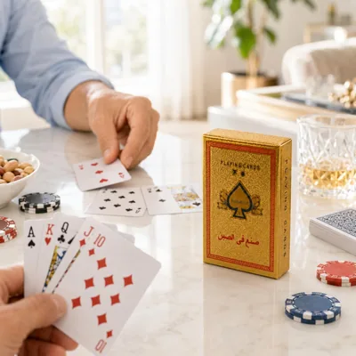بطاقات لعب صيفية مدينة النجوم الذهبية | تصميم ذهبي، لعبة الورق